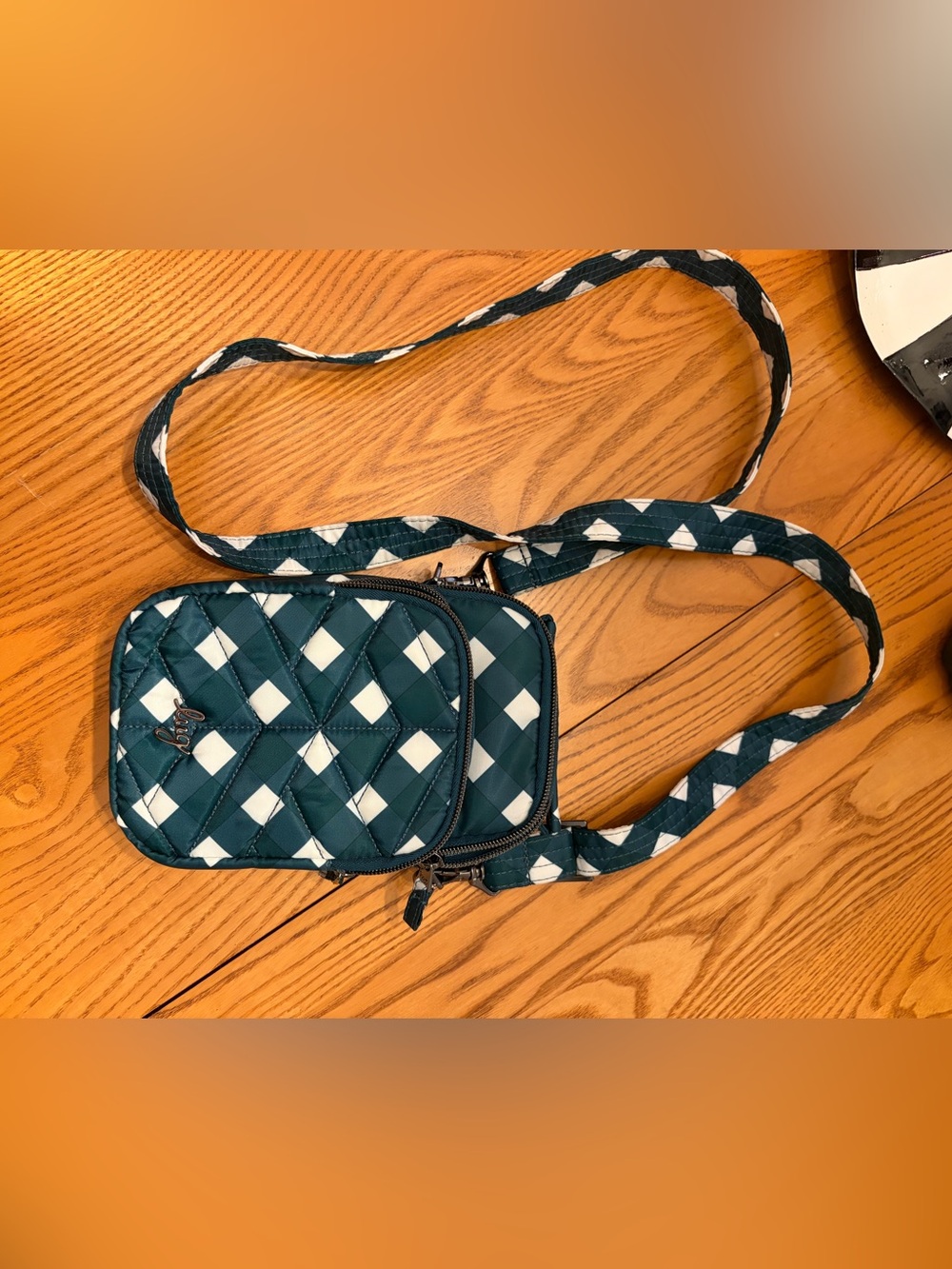 Lug Skeeter mini 2 Convertible Crossbody Bag in Green Plaid